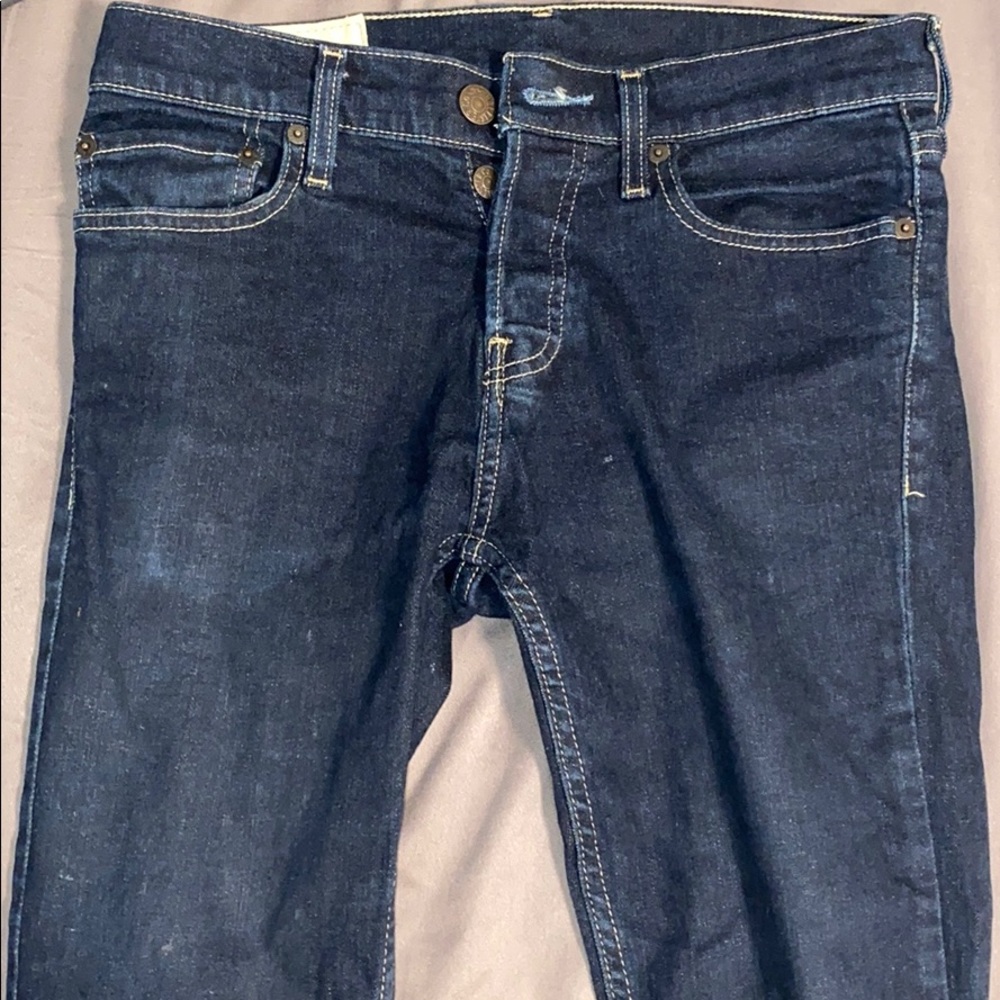 Authentic Denim Dark Washed Hollister Jeans